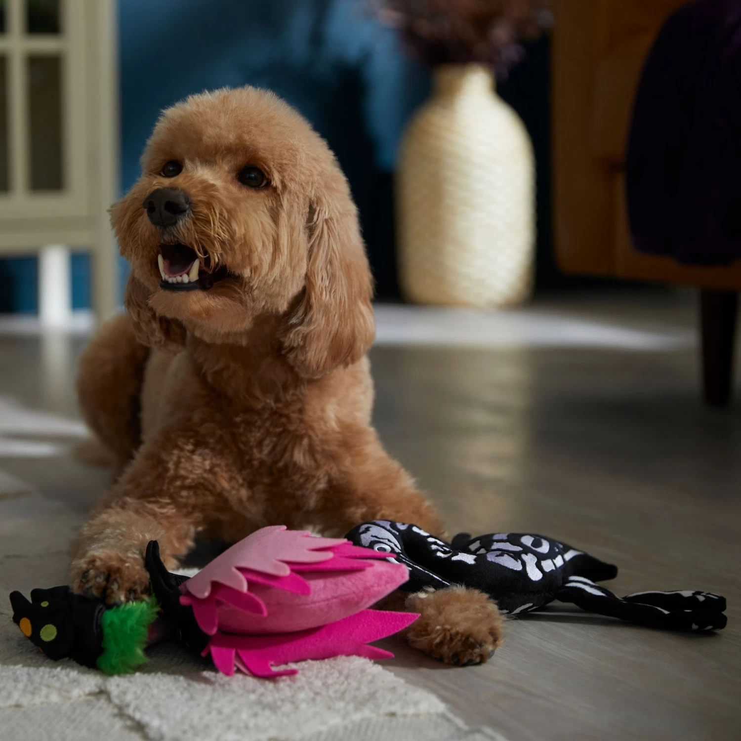 Frisco Halloween Flamingo Plush Squeaky Dog Toy 3 Frisco Halloween Flamingo Plush Squeaky Dog Toy - Image 3