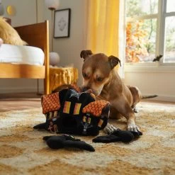 Frisco Halloween Haunted House Hide & Seek Puzzle Plush Squeaky Dog Toy -Frisco 344136 PT3. AC SS1800 V1657657042