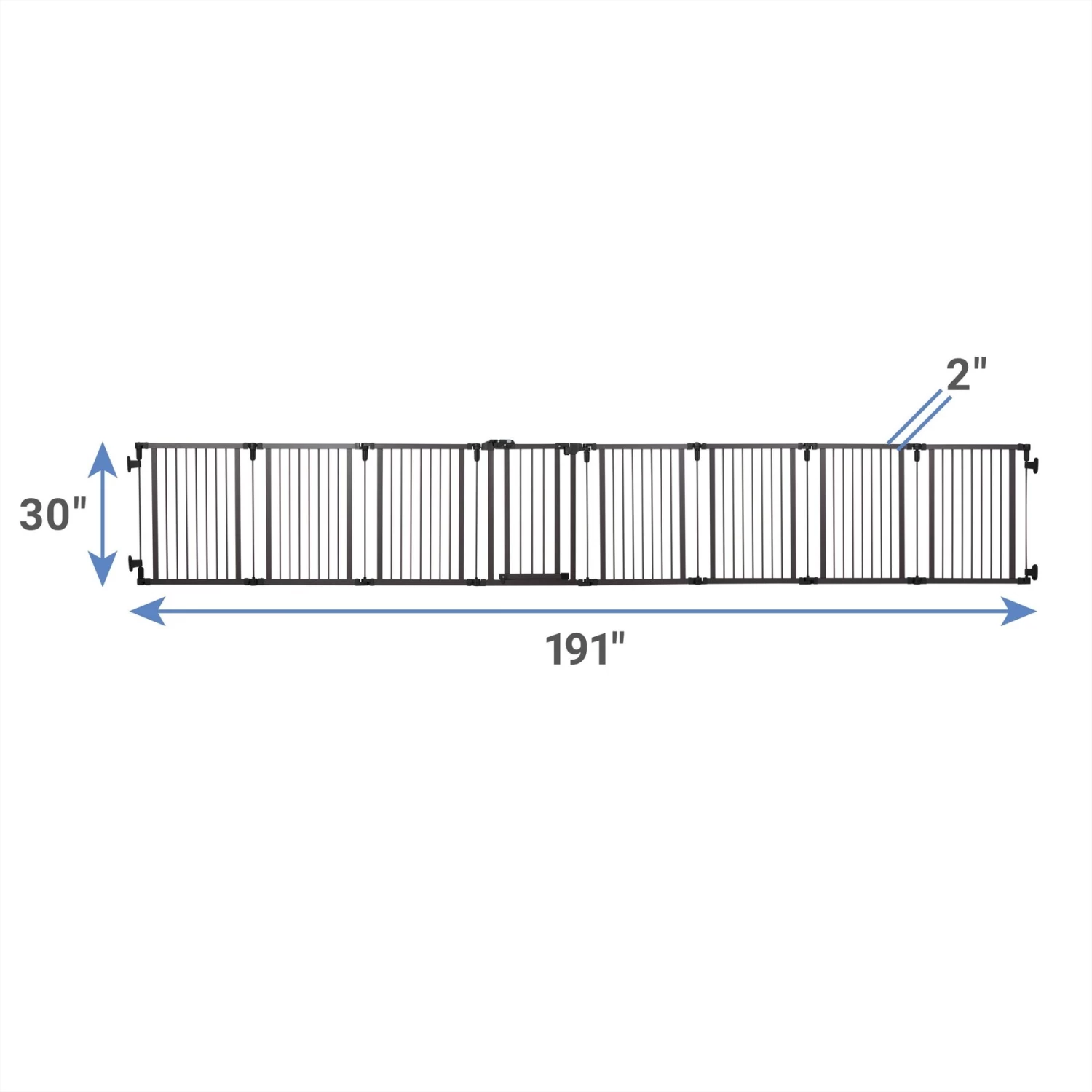 Frisco Wood & Metal 8-Panel Configurable Gate & Playpen 2 Frisco Wood & Metal 8-Panel Configurable Gate & Playpen - Image 2