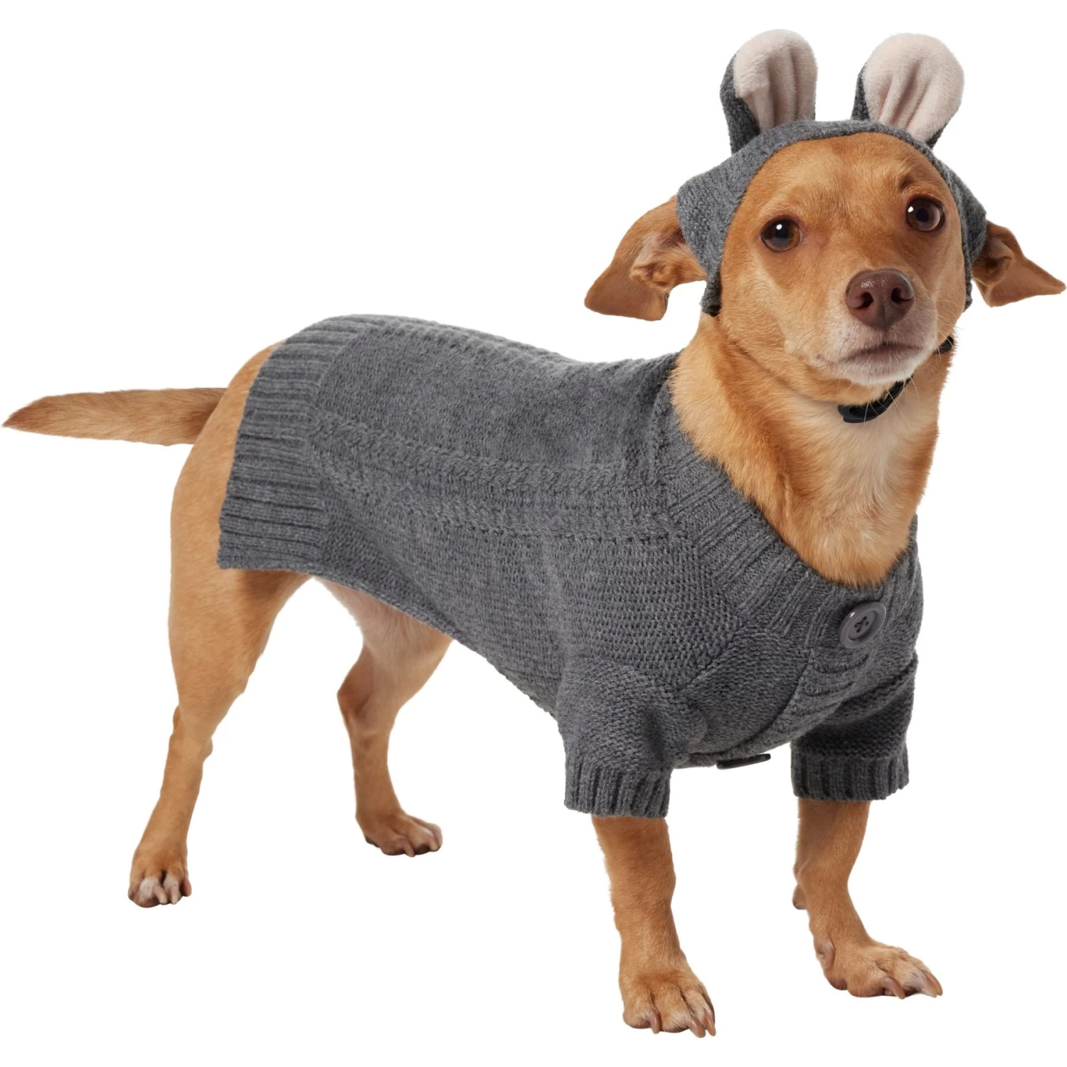 Frisco Bunny Hooded Dog & Cat Sweater 3 Frisco Bunny Hooded Dog & Cat Sweater - Image 3