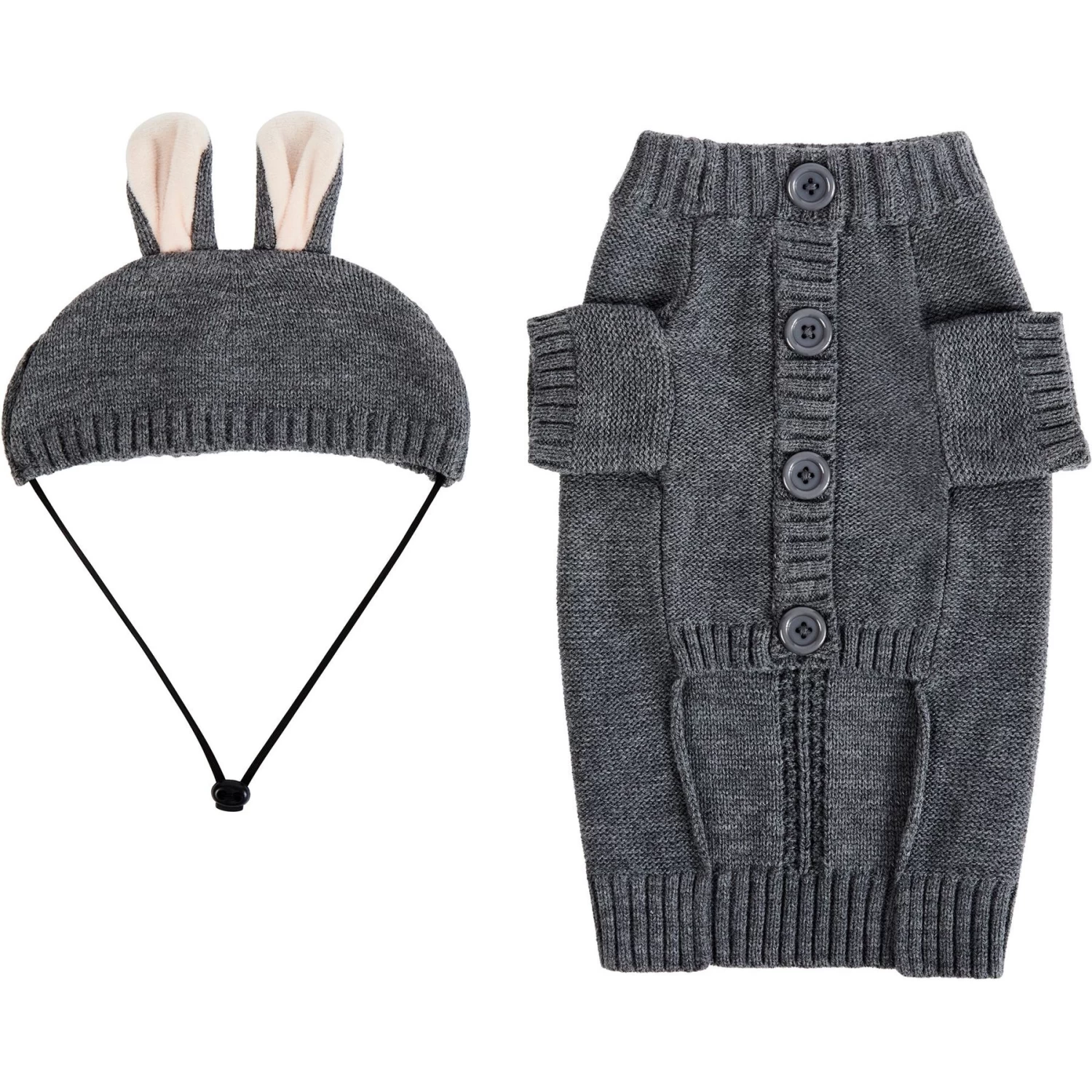 Frisco Bunny Hooded Dog & Cat Sweater 5 Frisco Bunny Hooded Dog & Cat Sweater - Image 5