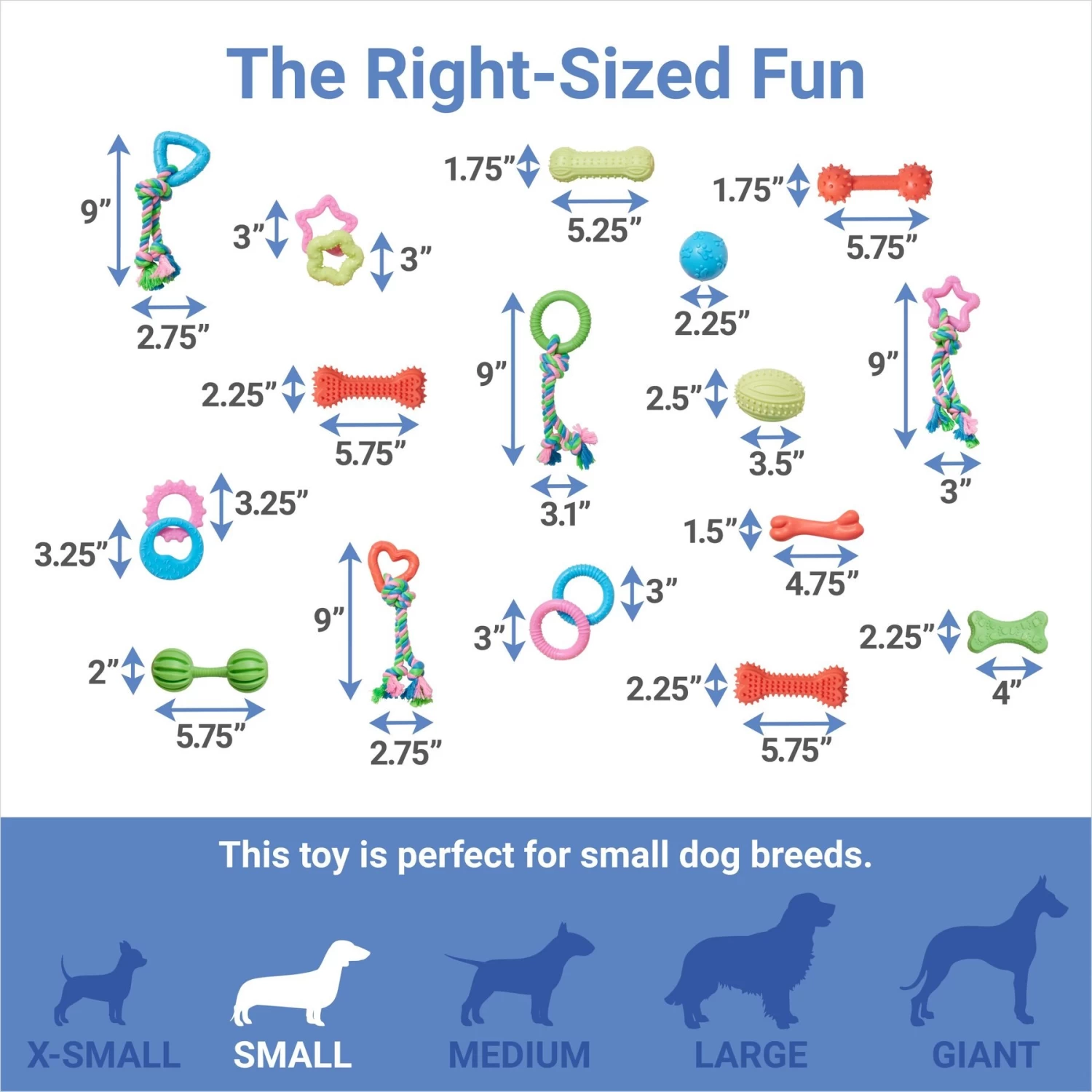 Frisco Small Breed Puppies Rope & TPR Variety Pack Puppy Toy 2 Frisco Small Breed Puppies Rope & TPR Variety Pack Puppy Toy - Image 2