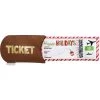Frisco Holiday Home For The Holidays Airline Ticket Bungee Plush Squeaky Dog Toy