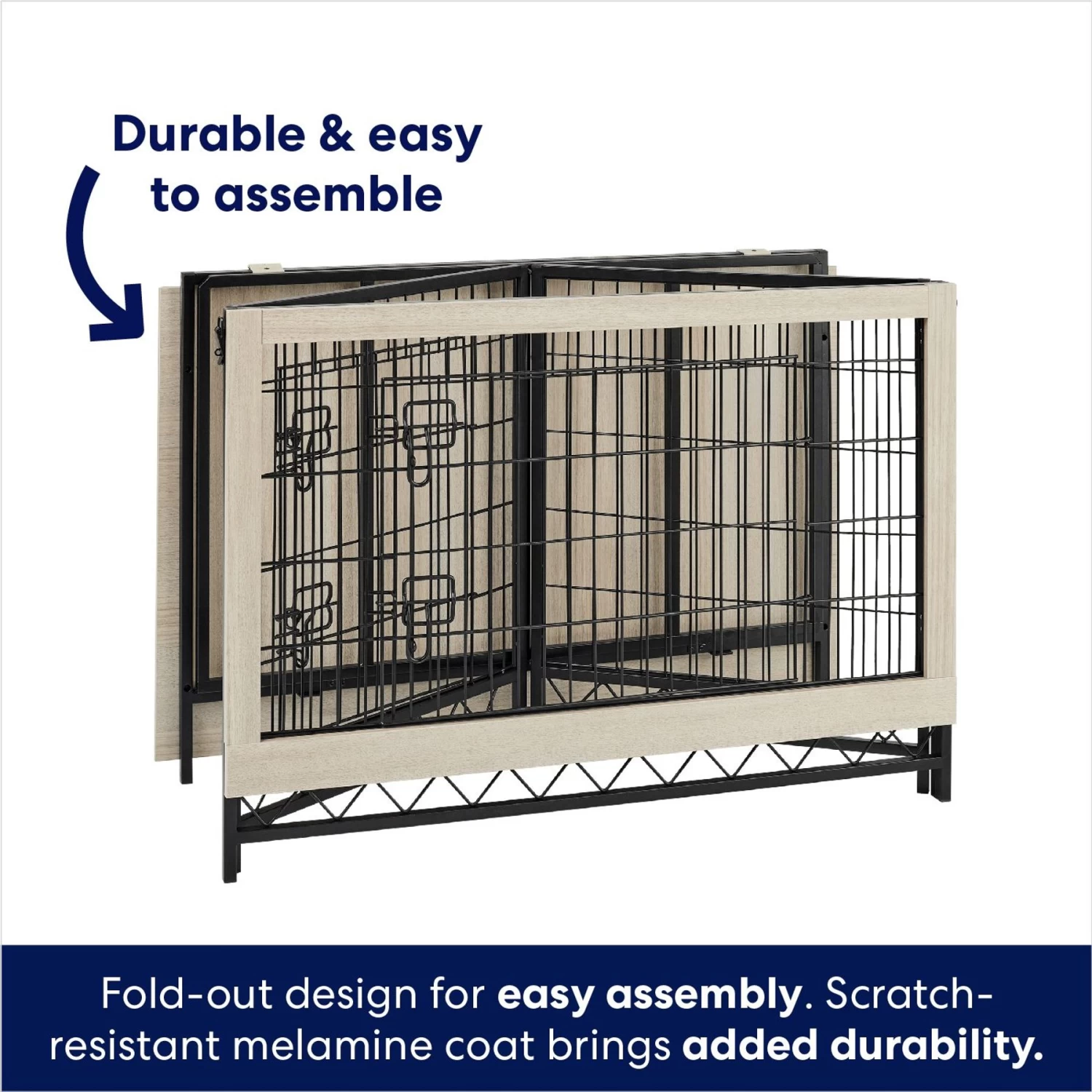 Frisco Easy Set-Up Wood Furniture Style Dog Crates 4 Frisco Easy Set-Up Wood Furniture Style Dog Crates - Image 4