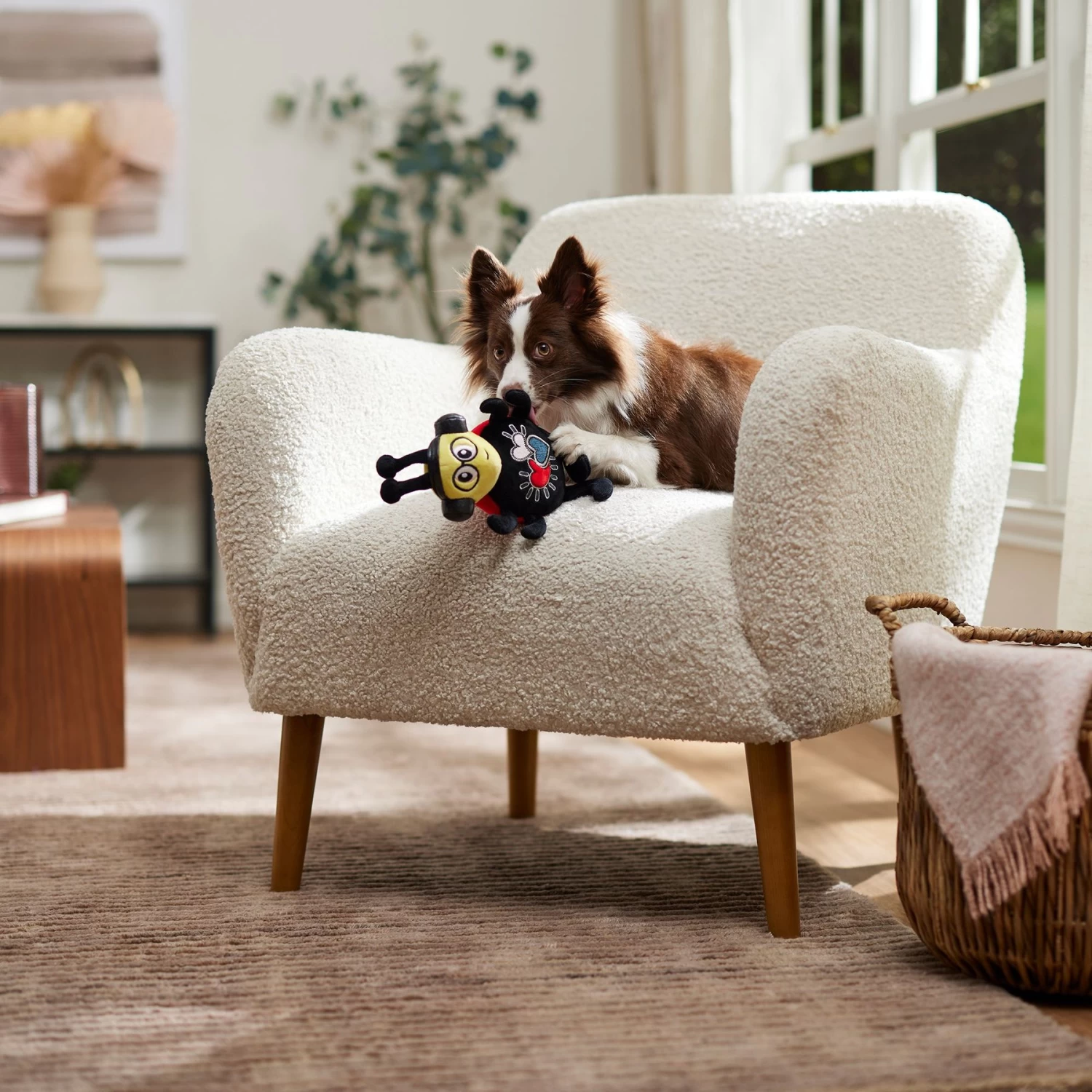 Frisco Valentine Jammin' Ladybug Plush Squeaky Dog Toy 4 Frisco Valentine Jammin' Ladybug Plush Squeaky Dog Toy - Image 4