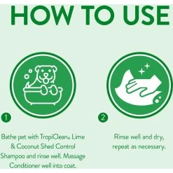 TropiClean Lime & Cocoa Butter Deshedding Dog Conditioner & Frisco Shedding Blade Dog Brush, One Size 12 TropiClean Lime & Cocoa Butter Deshedding Dog Conditioner & Frisco Shedding Blade Dog Brush, One Size -Frisco 575070 PT3. AC SS1800 V1657660393