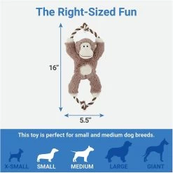 Frisco Forest Friends Stuffing-Free Skinny Plush Squeaky Dog Toy + 3 Items 14 Frisco Forest Friends Stuffing-Free Skinny Plush Squeaky Dog Toy + 3 Items -Frisco 582478 PT6. AC SS1800 V1658239277