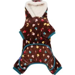 Frisco Cozy Plush Fleece Dog & Cat PJs, Mushrooms -Frisco 718950 PT5. AC SS1800 V1692977078