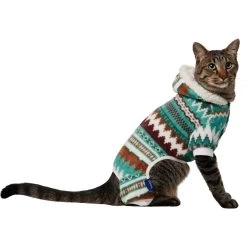 Frisco Fairisle Cozy Plush Fleece Dog & Cat PJs, Green 10 Frisco Fairisle Cozy Plush Fleece Dog & Cat PJs, Green -Frisco 719054 PT2. AC SS1800 V1692193162