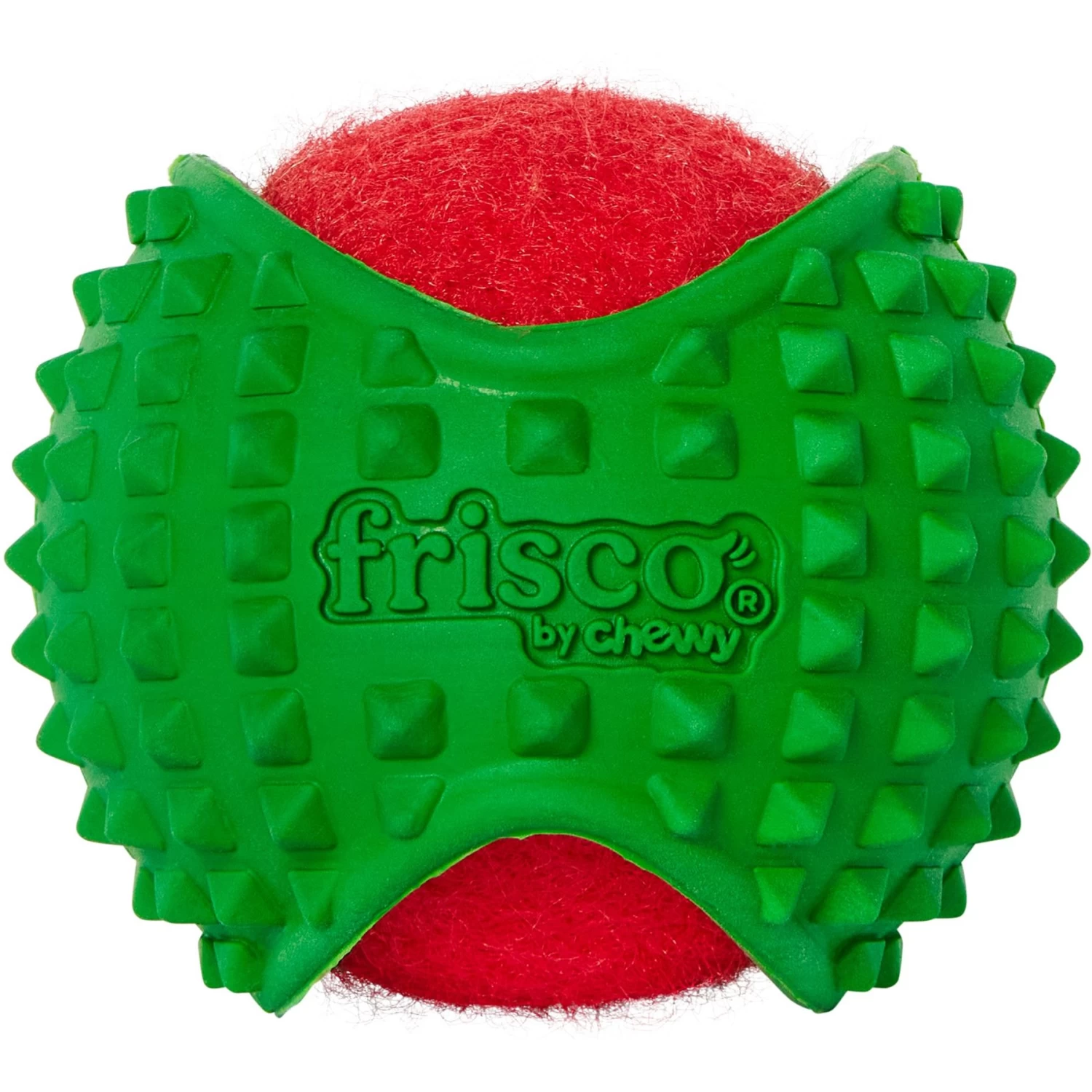 Frisco Holiday Fetch Squeaky Tennis Ball With Rubber Sleeve Dog Toy 1 Frisco Holiday Fetch Squeaky Tennis Ball With Rubber Sleeve Dog Toy