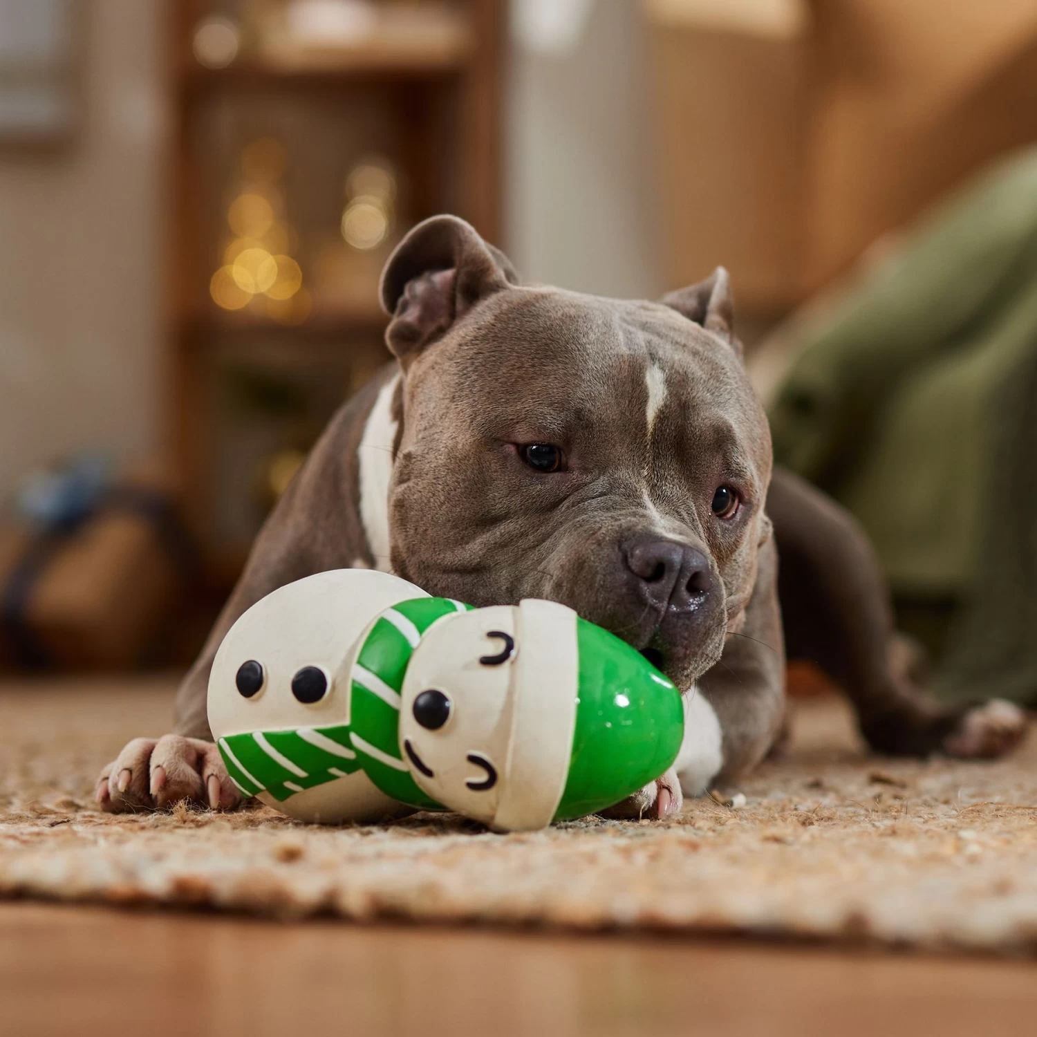 Frisco Holiday Snowman Latex Squeaky Dog Toy 3 Frisco Holiday Snowman Latex Squeaky Dog Toy - Image 3