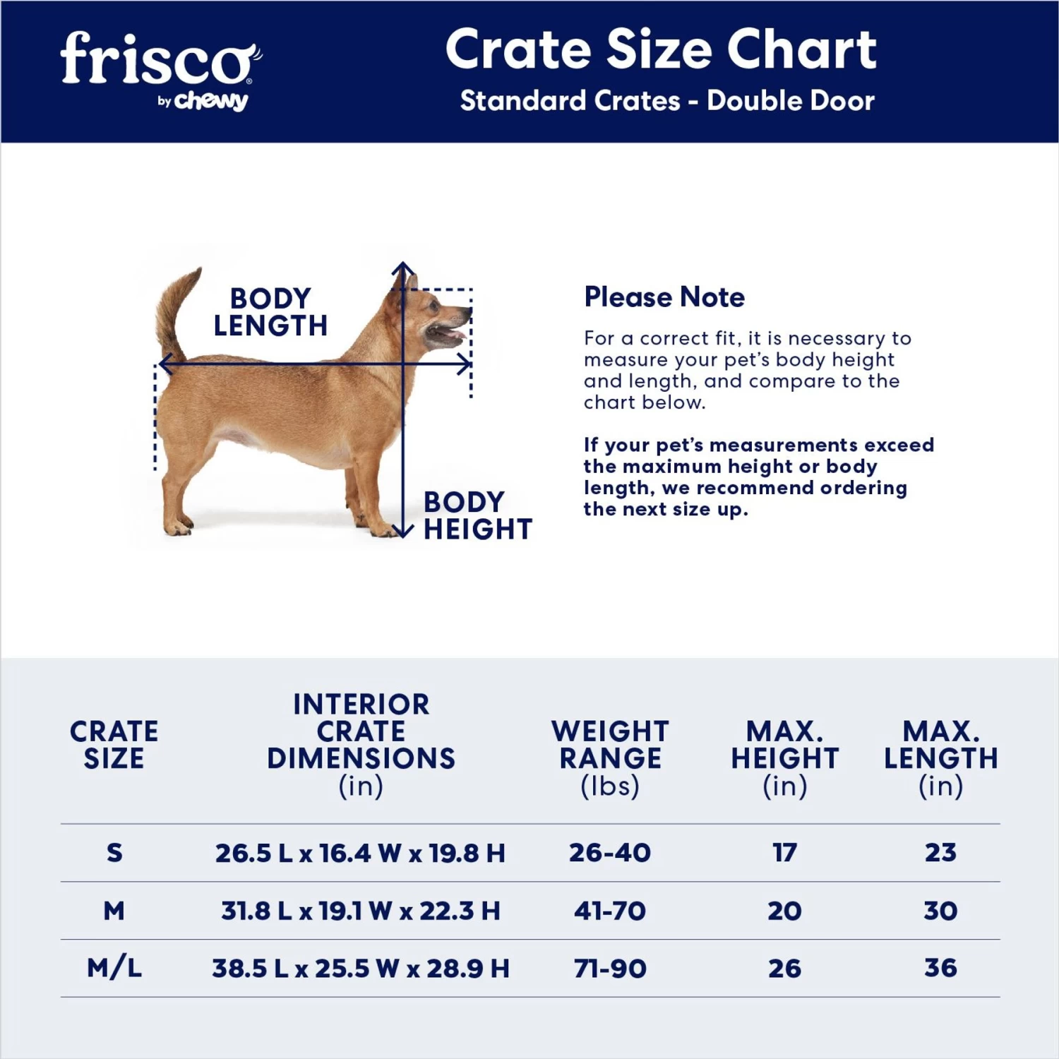 Frisco Double Door Wood & Metal Furniture Style Dog Crate 3 Frisco Double Door Wood & Metal Furniture Style Dog Crate - Image 3