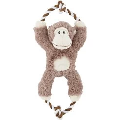 Frisco Fetch Colorful Ball Knot Rope Dog Toy & Frisco Monkey Plush With Rope Squeaky Dog Toy -Frisco 962014 PT4. AC SS1800 V1694784008