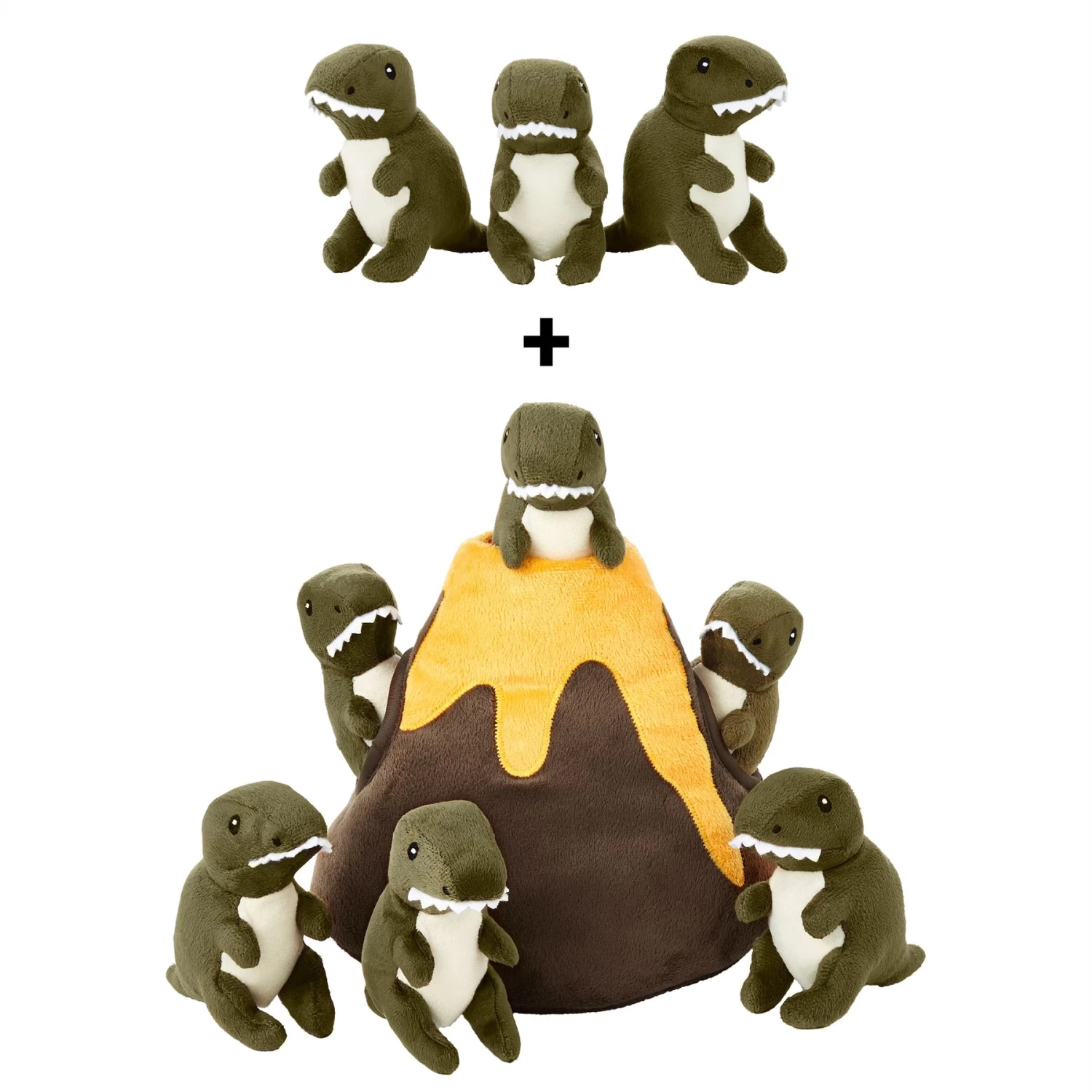 Frisco Volcano Hide & Seek Puzzle Plush Squeaky Dog Toy Refills, 3 Count & Frisco Volcano Hide & Seek Puzzle Plush Squeaky Dog Toy 1 Frisco Volcano Hide & Seek Puzzle Plush Squeaky Dog Toy Refills, 3 Count & Frisco Volcano Hide & Seek Puzzle Plush Squeaky Dog Toy