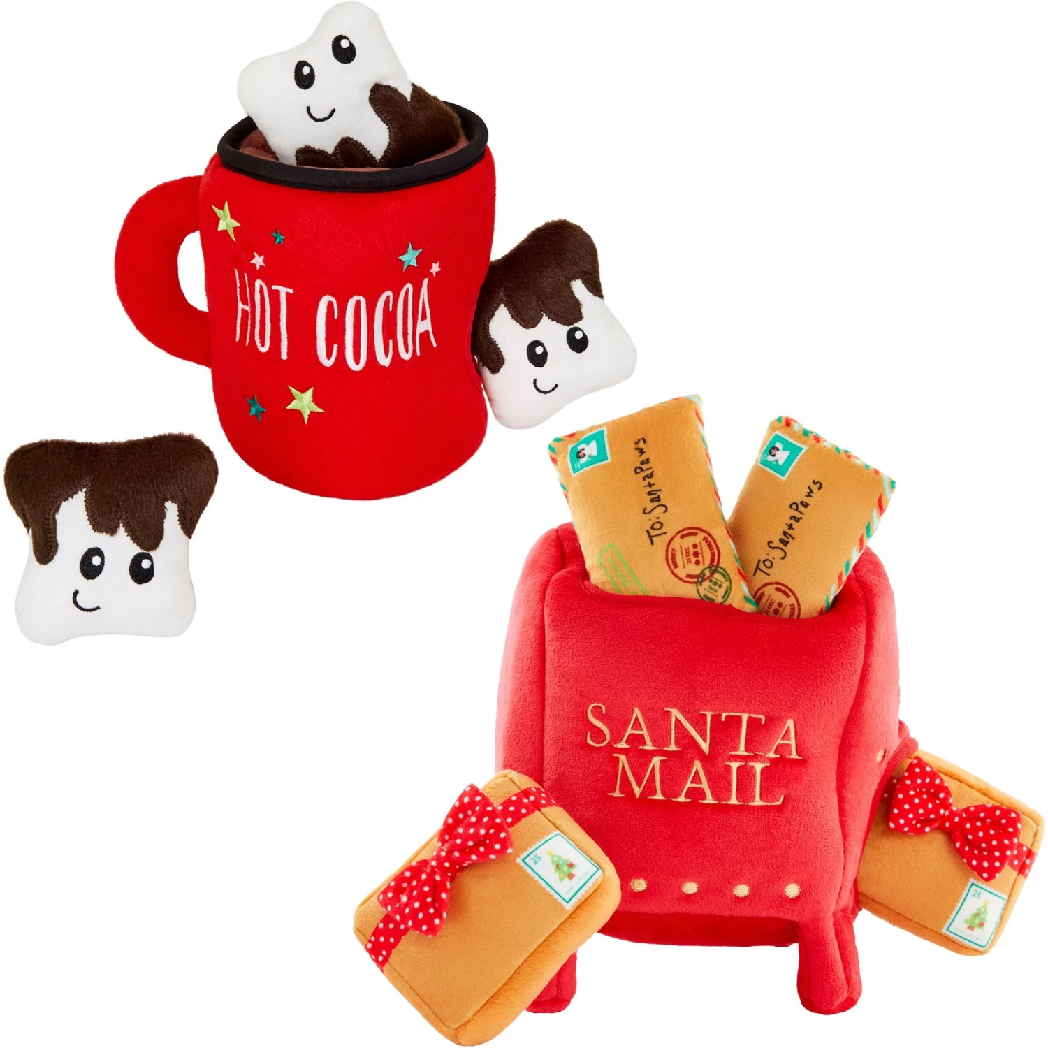 Frisco Holiday Hot Cocoa Hide & Seek Puzzle Plush Squeaky Dog Toy & Frisco Holiday North Pole Mailbox Hide & Seek Puzzle Plush Squeaky Dog Toy 1 Frisco Holiday Hot Cocoa Hide & Seek Puzzle Plush Squeaky Dog Toy & Frisco Holiday North Pole Mailbox Hide & Seek Puzzle Plush Squeaky Dog Toy